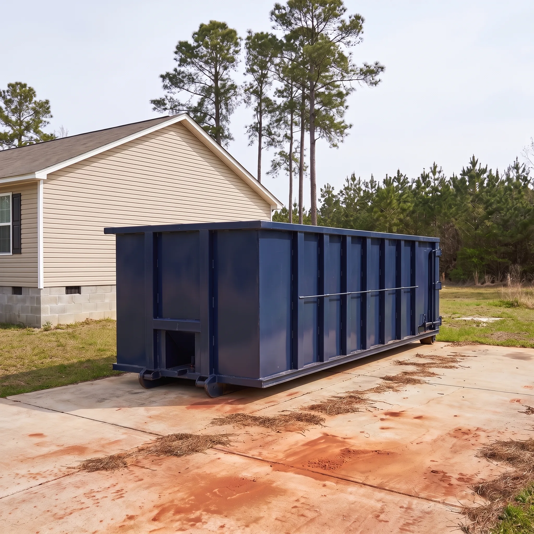 Dumpster on a Malvern, AR job site